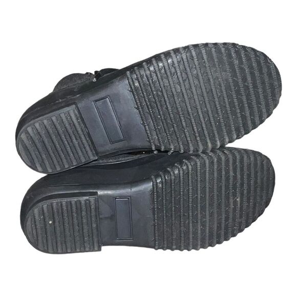 Tommy Hilfiger Roan Lace-Up Duck Boots Side-Zip Rubber Lined Gray Black 8M - Picture 8 of 11